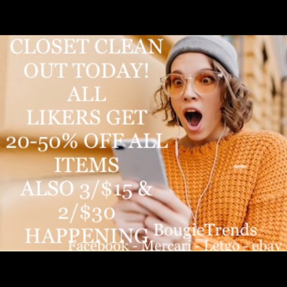 BEING ME YOUR OFFERS! CLOSET CLEAN OUT!!